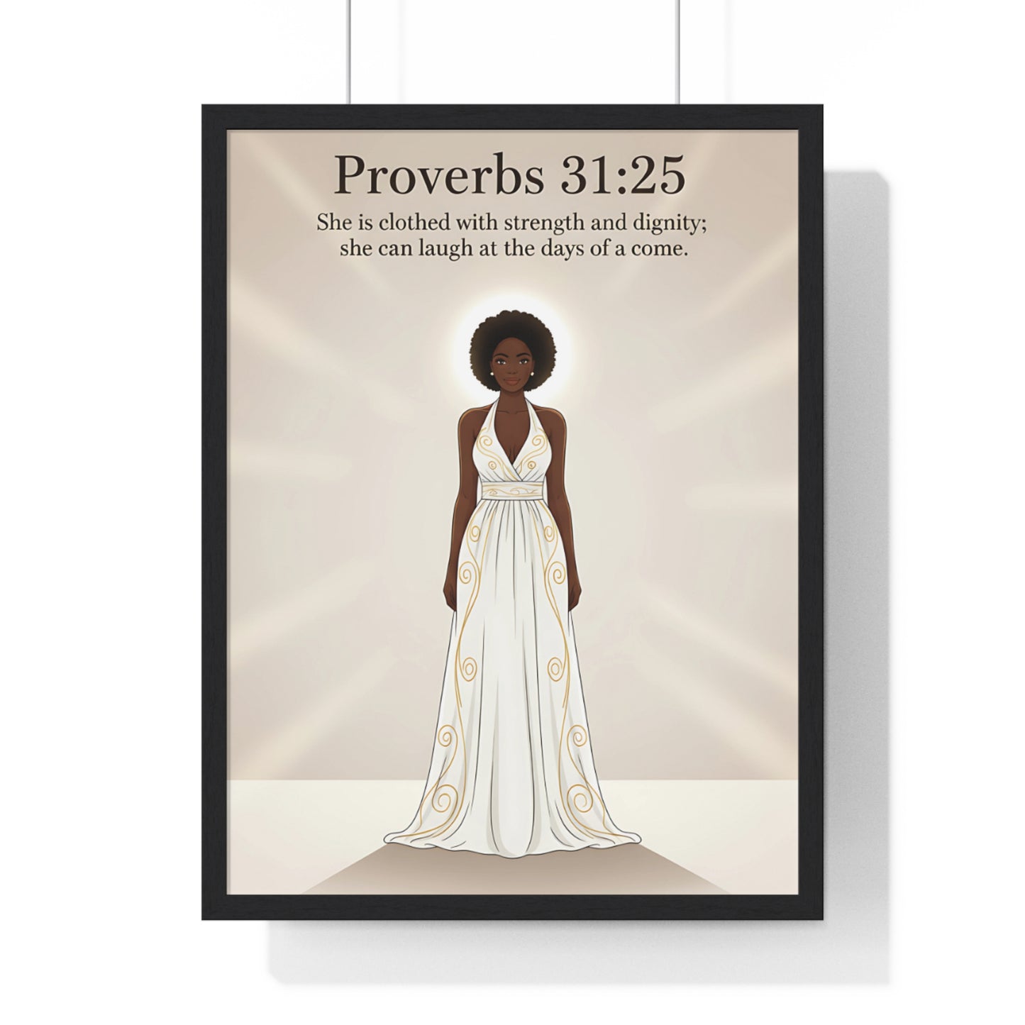 Proverbs 31:25 Art Print