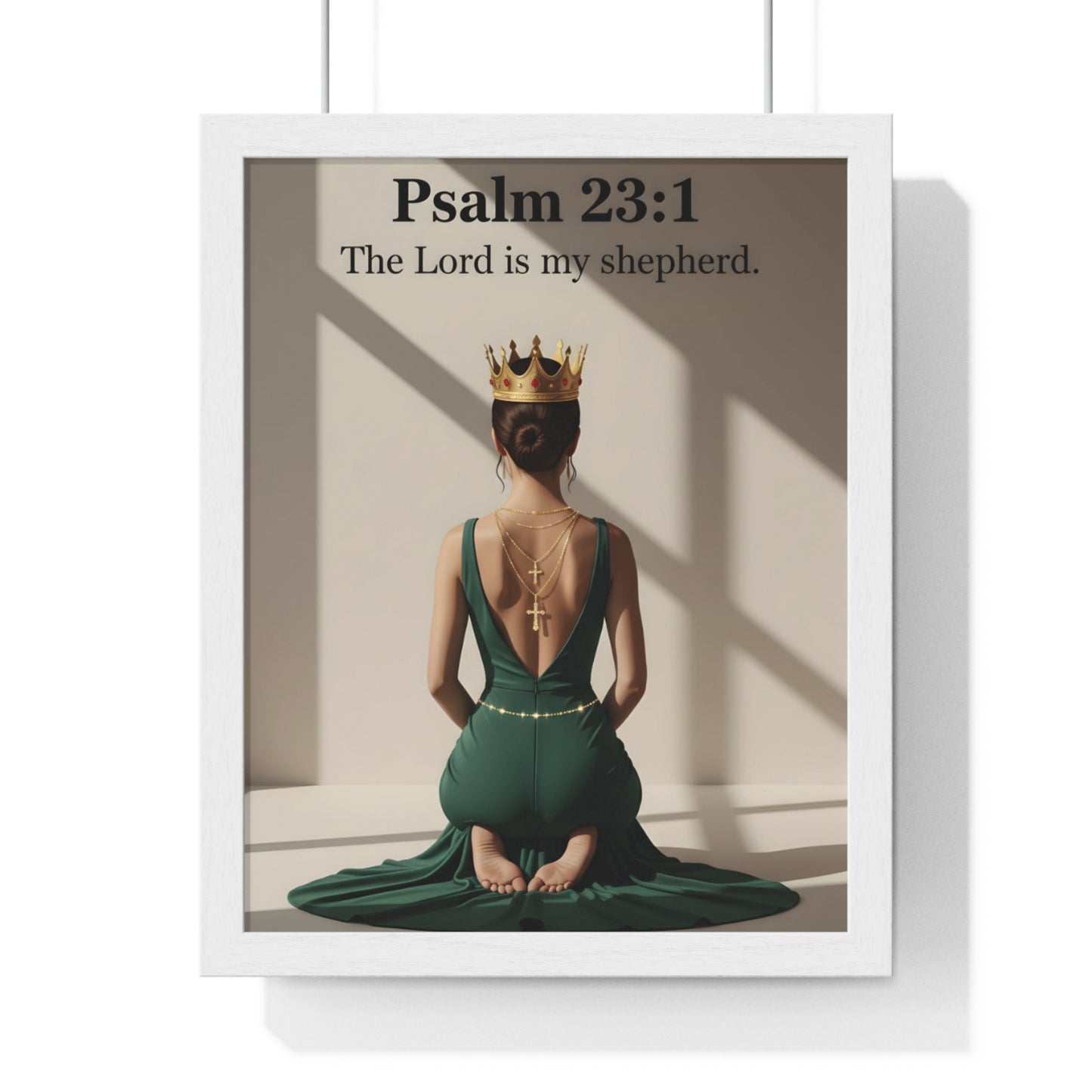 Regal Psalm 23:1 Framed Poster